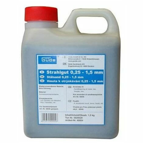 Güde Strahlgut Körnung 0,2 - 1,4 Mm 1,5 Kg Sandstrahlgerät Druckluft 3 Güde Strahlgut Körnung 0,2 - 1,4 Mm 1,5 Kg Sandstrahlgerät Druckluft