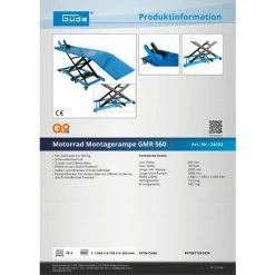 Güde Motorrad Hebebühne Motorradhebebühne Arbeitsbühne GMR560 5 Güde Motorrad Hebebühne Motorradhebebühne Arbeitsbühne GMR560 -GüDE Geschäft 12204676 4