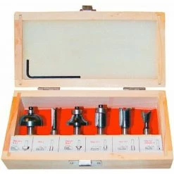 Güde Fräsersatz 6 Teilig Für Oberfräse Fräse Fräser Oberfräsersatz