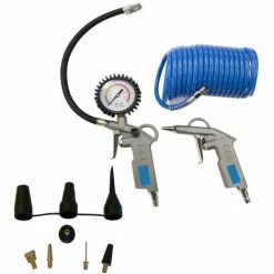 Güde Druckluft Kompressor Set 11tlg Reifenfüller Ausblaspistole Druckluftschlach