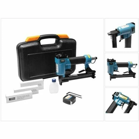 Güde KN 14 Druckluft Klammergerät IG 1/4" ( 40088 ) + 1800x Klammern + Öl + Schutzbrille + Koffer Güde KN 14 Druckluft Klammergerät IG 1/4" ( 40088 ) + 1800x Klammern + Öl + Schutzbrille + Koffer -GüDE Geschäft 40027256 1