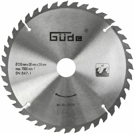 Güde Holzsägeblatt - 40T - 210x210x2,8 mm Güde Holzsägeblatt - 40T - 210x210x2,8 Mm -GüDE Geschäft 53058743 1