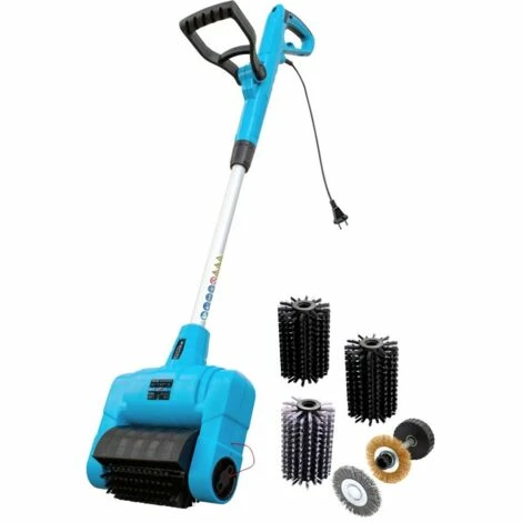 Güde Elektro-Flächen- Und Fugenreiniger Mit Teleskopstiel Und 4 Fugenbürsten + 1 Weiche Großbürste - GUB 500