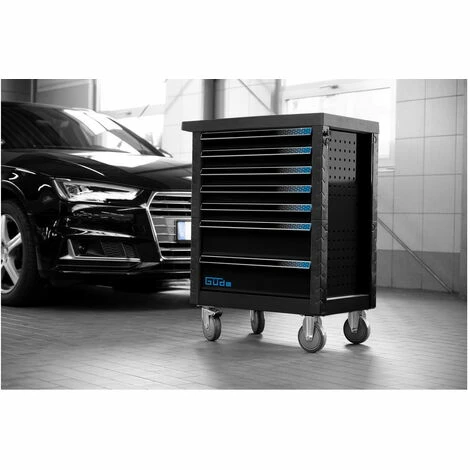 Güde Werkzeugwagen Werkstattwagen GW7 Black Line 165-tlg. Bestückt Rollwagen 5 Güde Werkzeugwagen Werkstattwagen GW7 Black Line 165-tlg. Bestückt Rollwagen – Bild 3