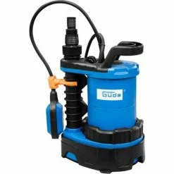 Güde 3in1 Kombi-Tauchpumpe GS 750 Flachsaugerpumpe 750Watt 13.000 L/h Schmutz- Und Klar- Wasserpumpe